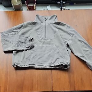 Lululemon Athletica Beige Ribbed Pullover